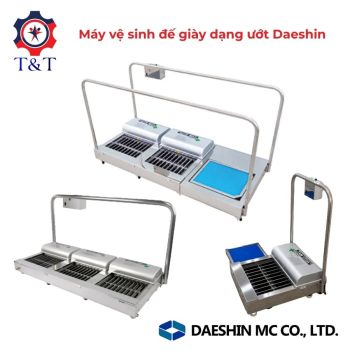 Máy vệ sinh đế giày tự động dạng ướt Daeshin